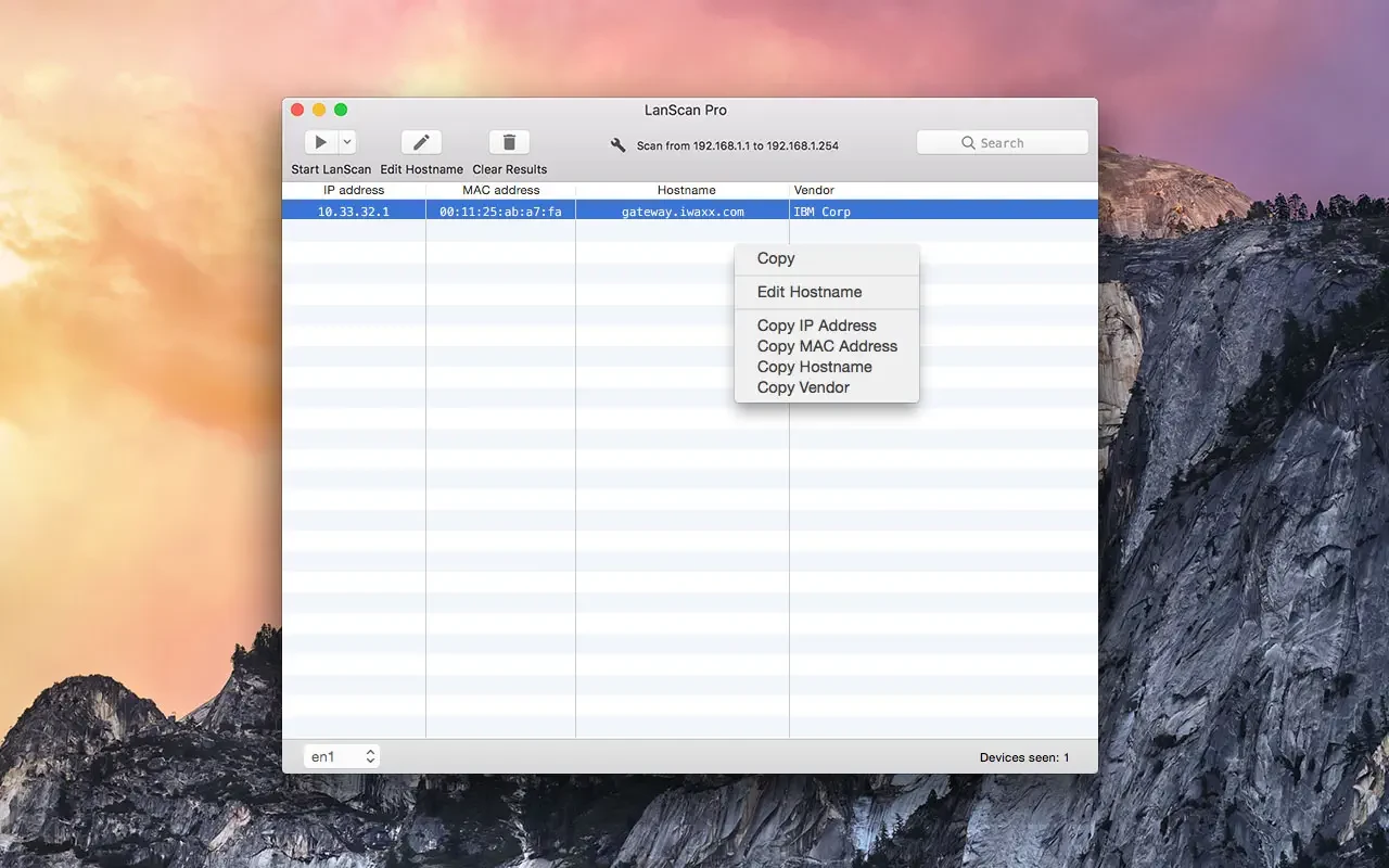 LanScan screenshot 5