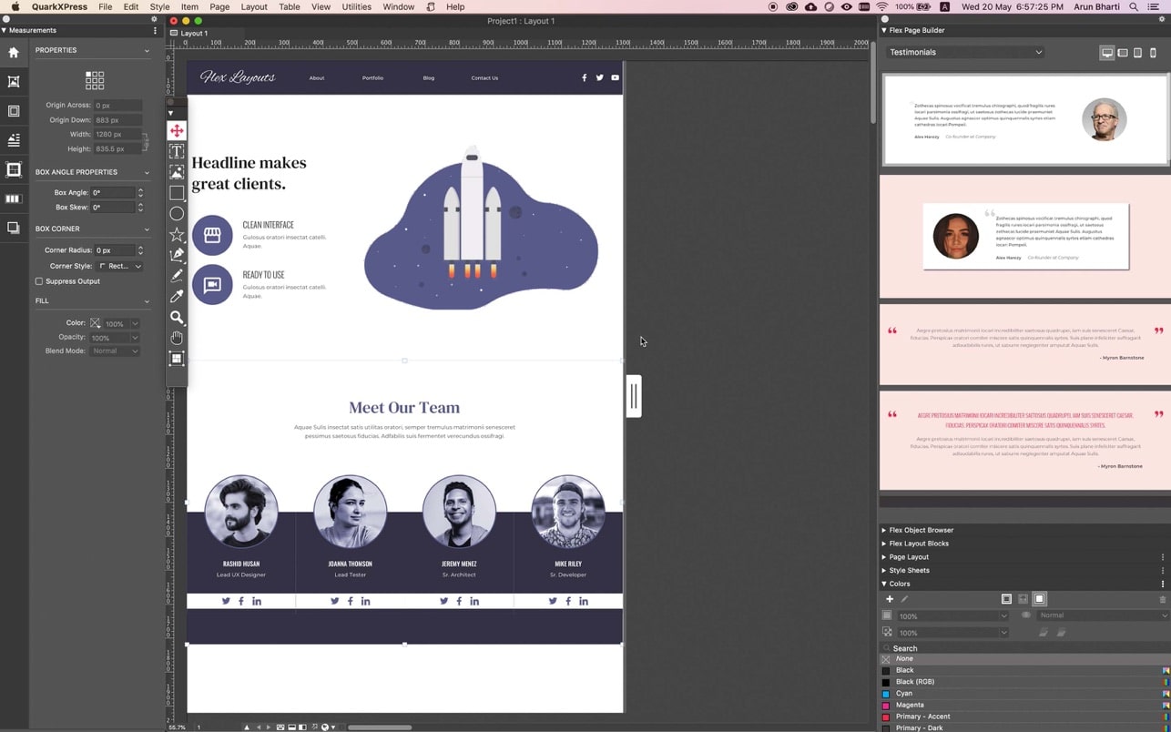 QuarkXPress screenshot 3