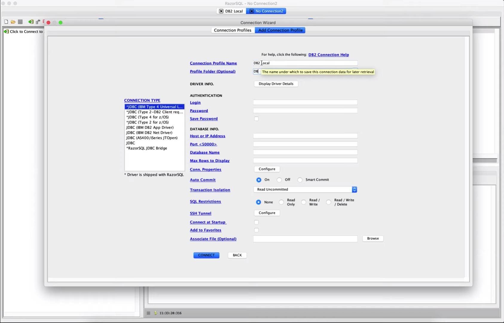 RazorSQL screenshot 1