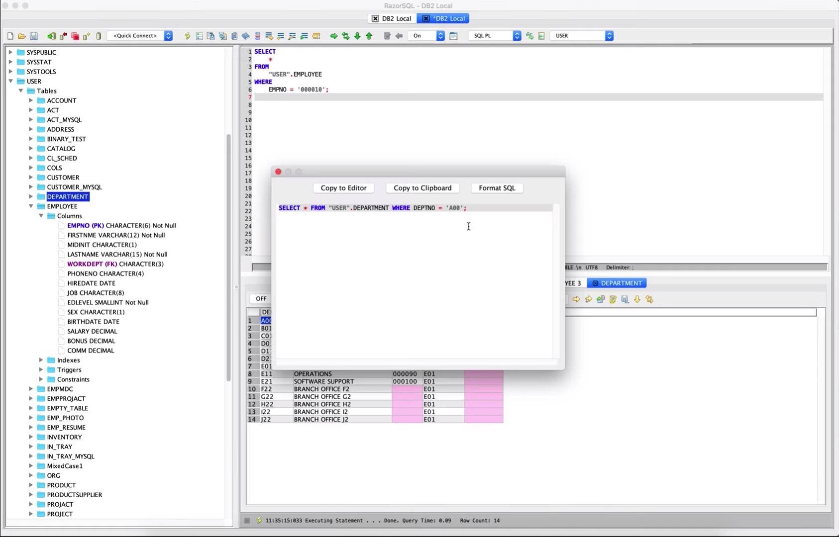 RazorSQL screenshot 3
