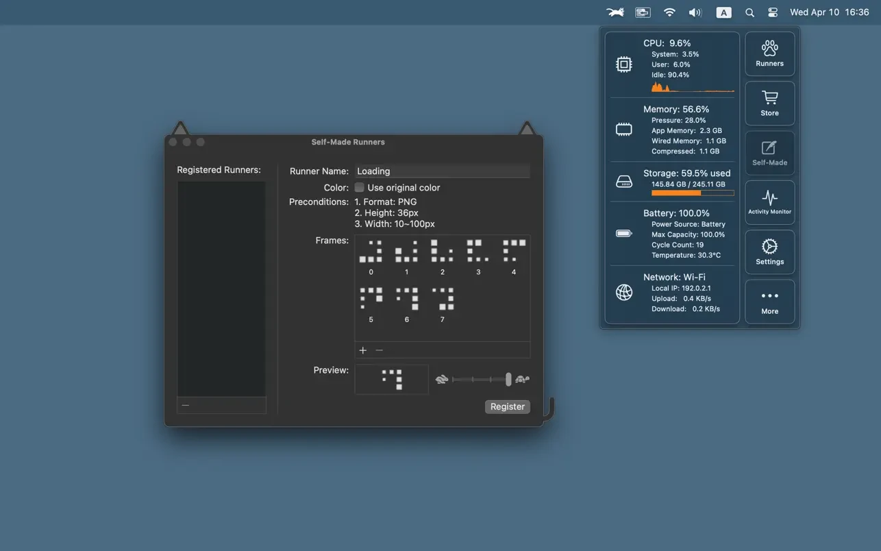 RunCat screenshot 4