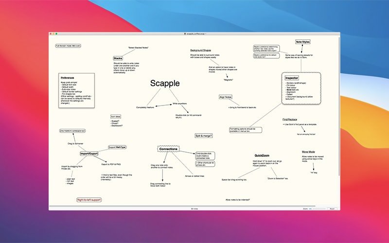Scapple screenshot 4