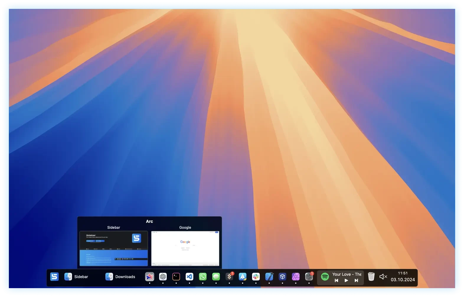 Sidebar screenshot 3